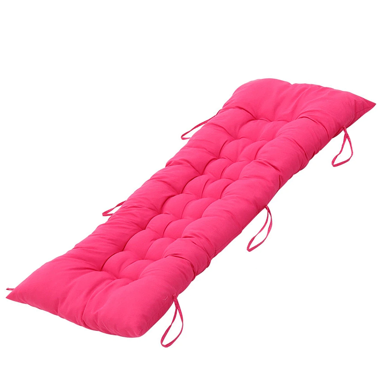 Garden Bench Cushion – Indoor & Outdoor Waterproof Padded Seat Pad for 2 or 3 Seater Benches Red Cushion Pation - Tophatter Daily Deals