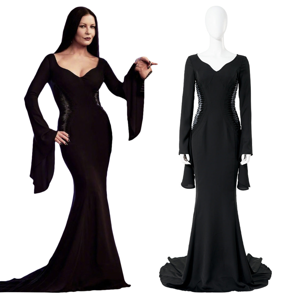 Wednesday The Addams Family(2022 TV Series) Morticia Addams Cosplay Costume Costume - Tophatter Daily Deals