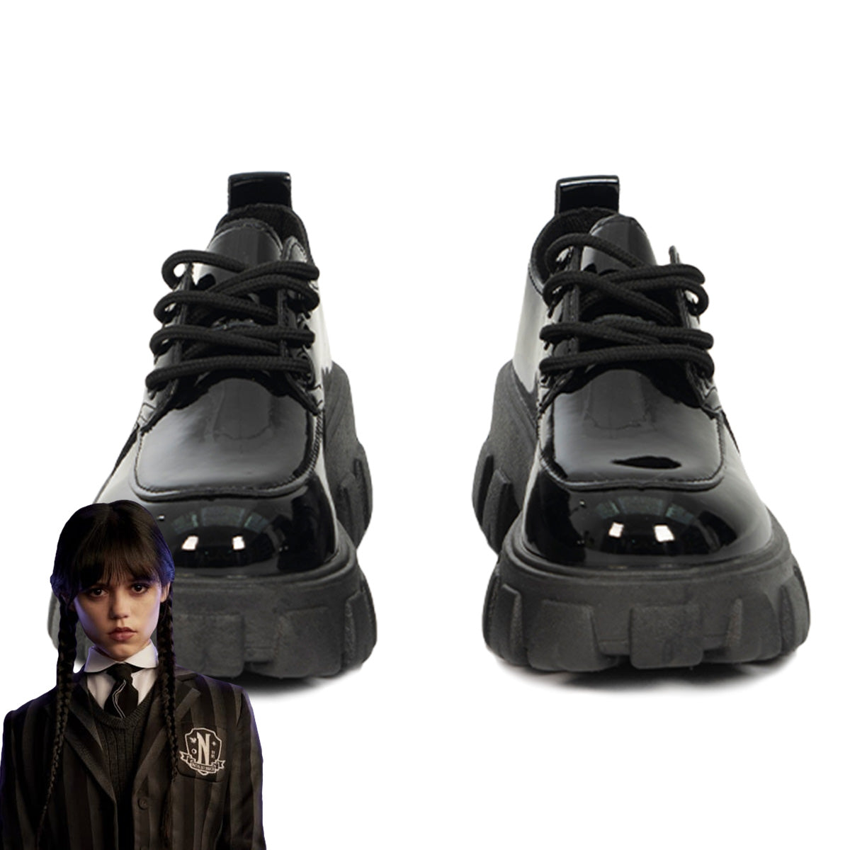 Wednesday The Addams Family Wednesday Black Cosplay Shoes Shoes/Boots - Tophatter Daily Deals