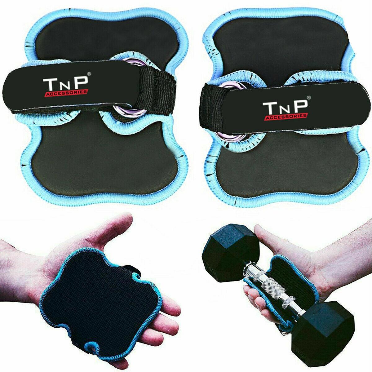 Grips for Lifting Weights - Gym Grip Pad Hand Training Bar Straps Support Wrap Gloves Exercise & Fitness - Tophatter Daily Deals