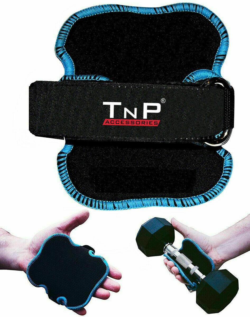 Grips for Lifting Weights - Gym Grip Pad Hand Training Bar Straps Support Wrap Gloves Exercise & Fitness - Tophatter Daily Deals