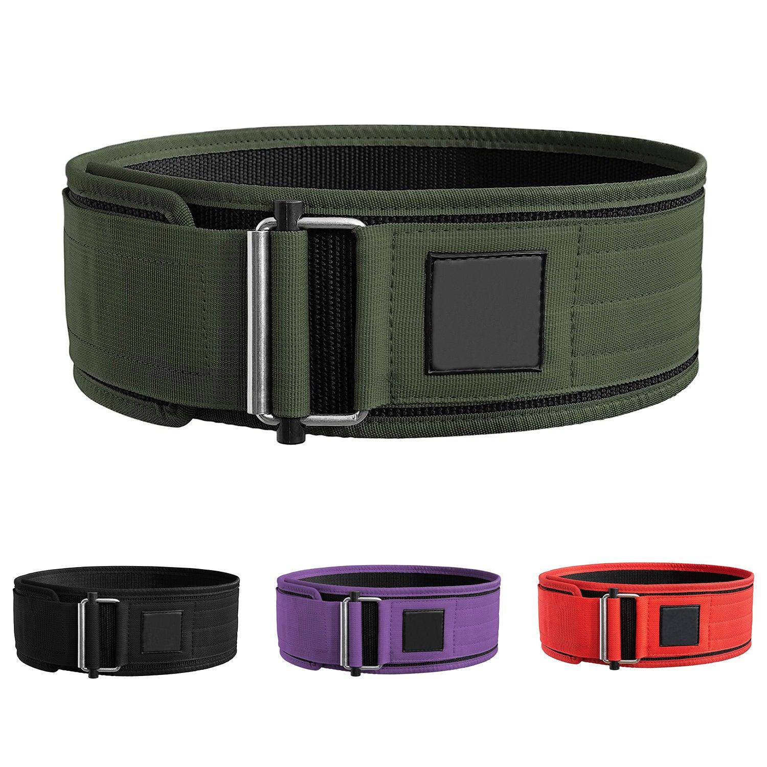 Powerlifting Belt UK - Weight Lifting Belt Gym Back Support Strap Workout Brace Green Exercise & Fitness - Tophatter Daily Deals
