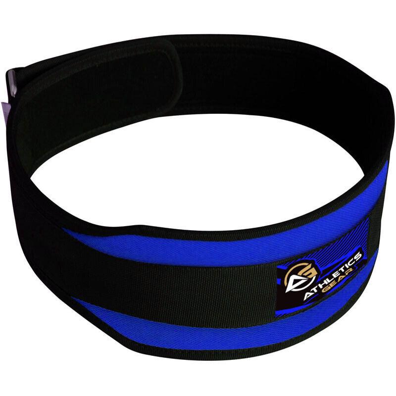 Weightlifting Belts UK - Gym Back Support Power Training Work Fitness Lumber Pain Blue Exercise & Fitness - Tophatter Daily Deals