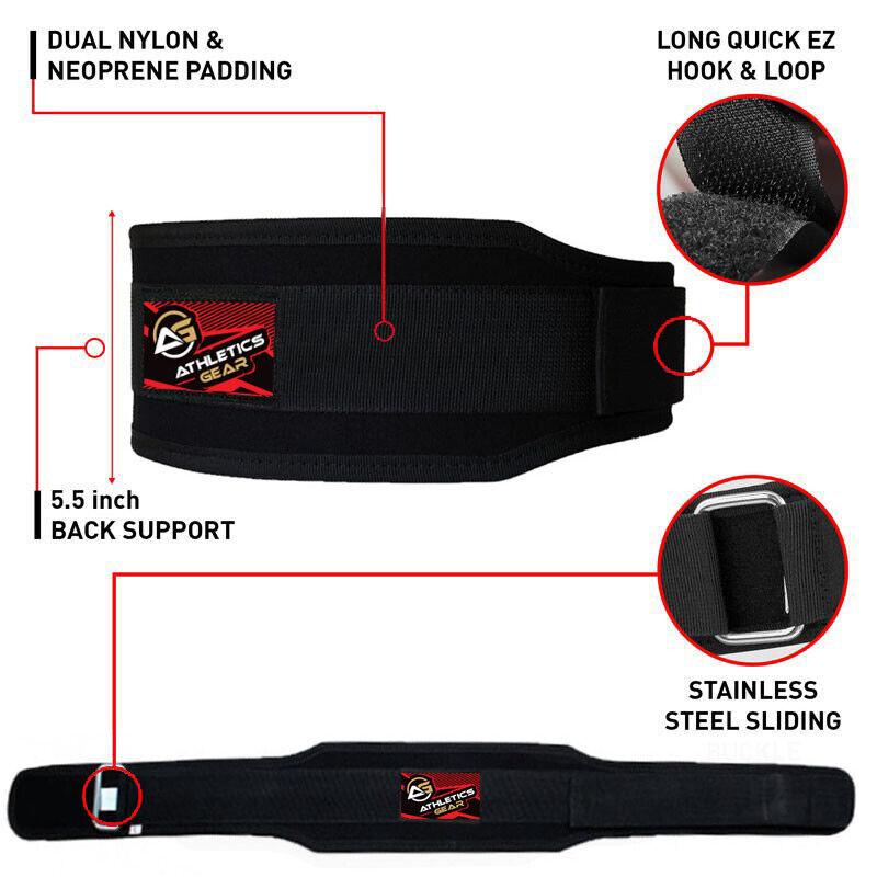 Weightlifting Belts UK - Gym Back Support Power Training Work Fitness Lumber Pain Exercise & Fitness - Tophatter Daily Deals