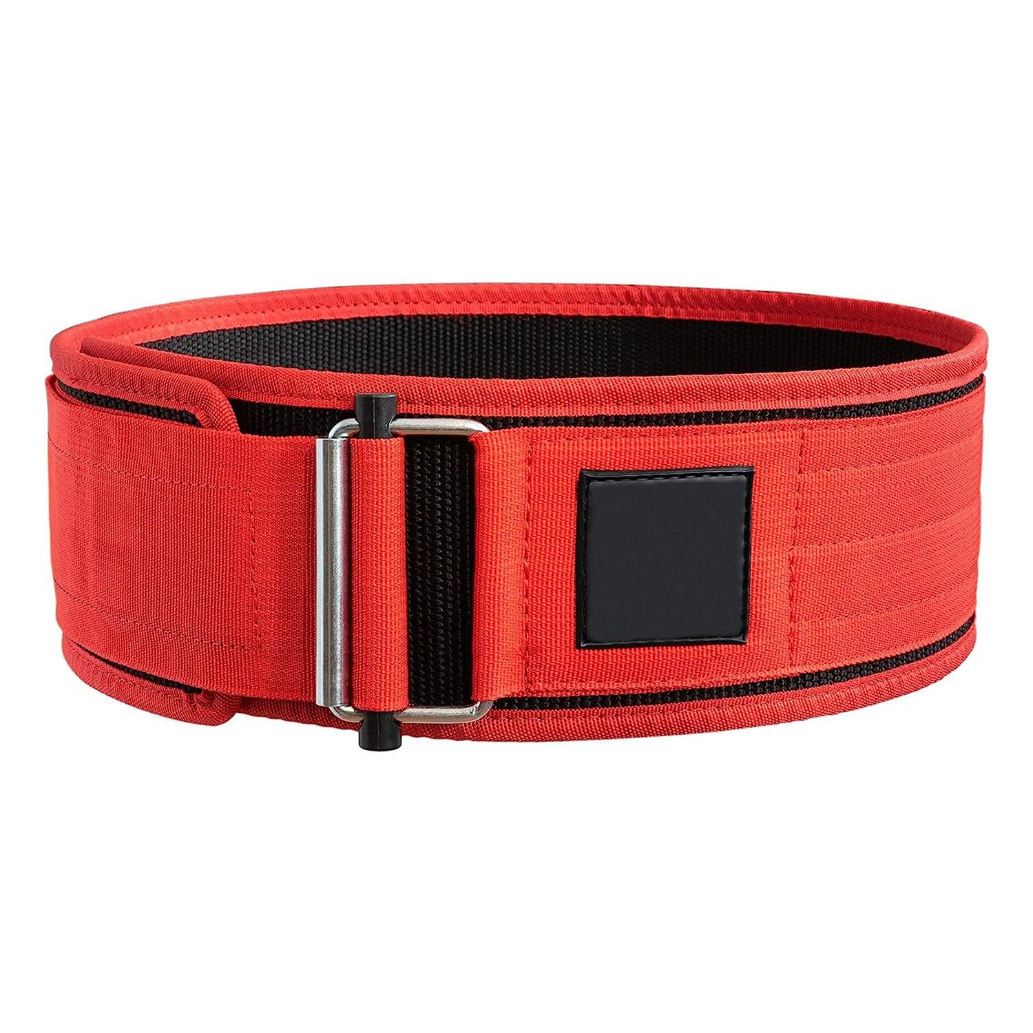 Powerlifting Belt UK - Weight Lifting Belt Gym Back Support Strap Workout Brace Red Exercise & Fitness - Tophatter Daily Deals