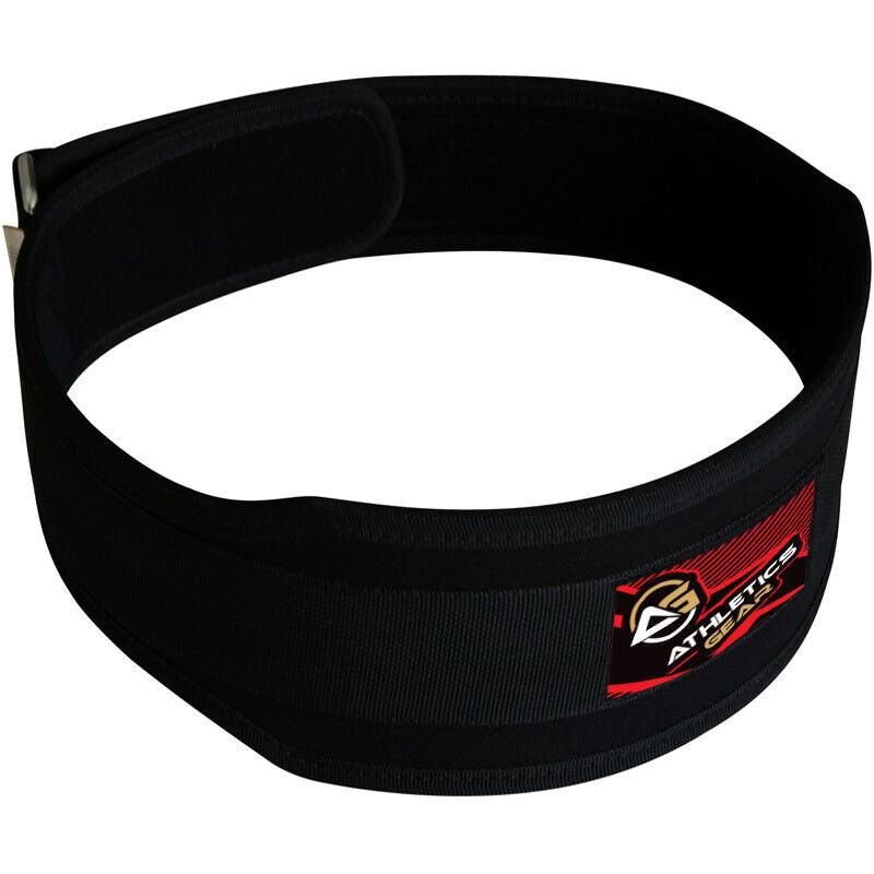 Weightlifting Belts UK - Gym Back Support Power Training Work Fitness Lumber Pain Black Exercise & Fitness - Tophatter Daily Deals