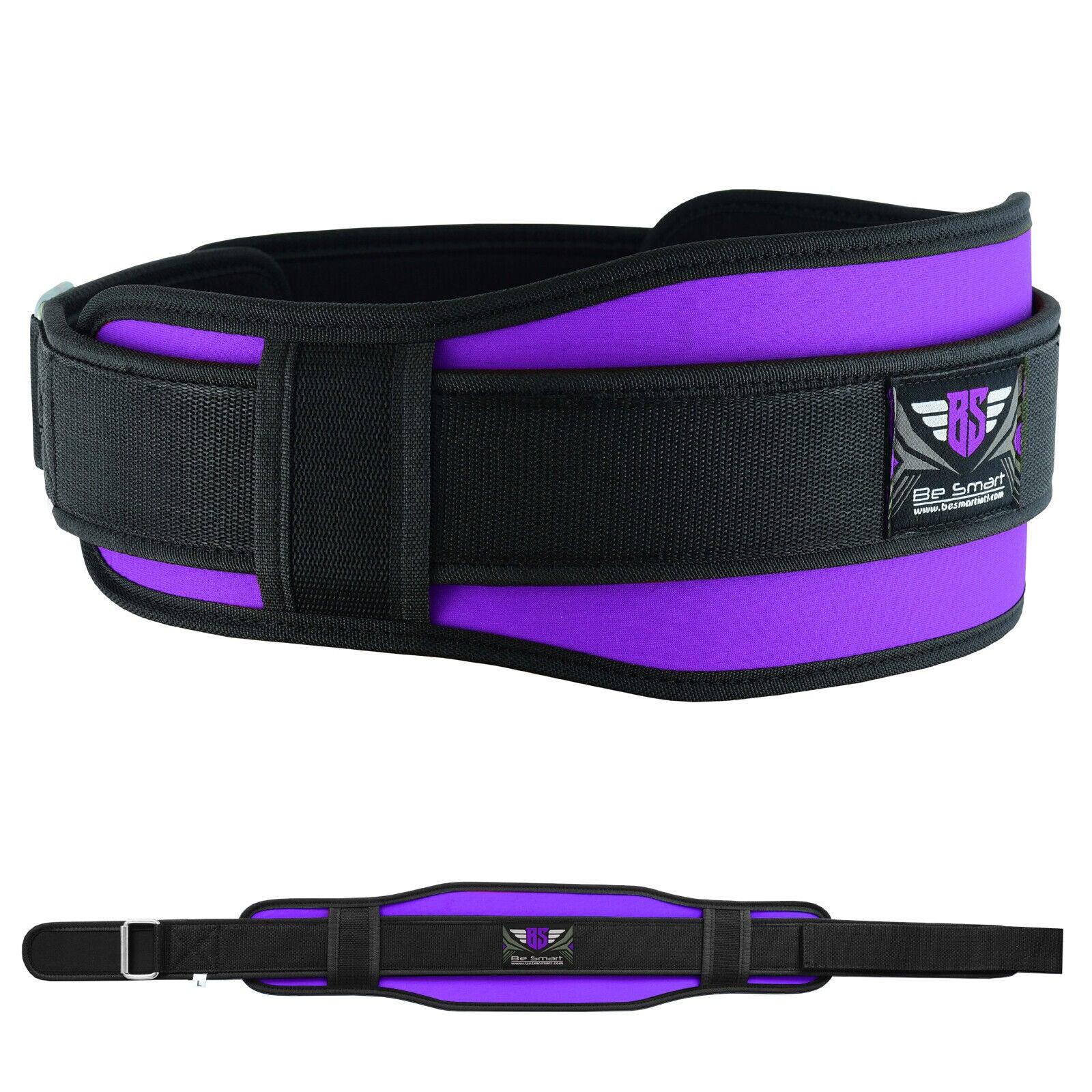 Best Weight Lift Belt - Gym Training Back Support Neoprene Lumber Pain Fitness Purple Exercise & Fitness - Tophatter Daily Deals