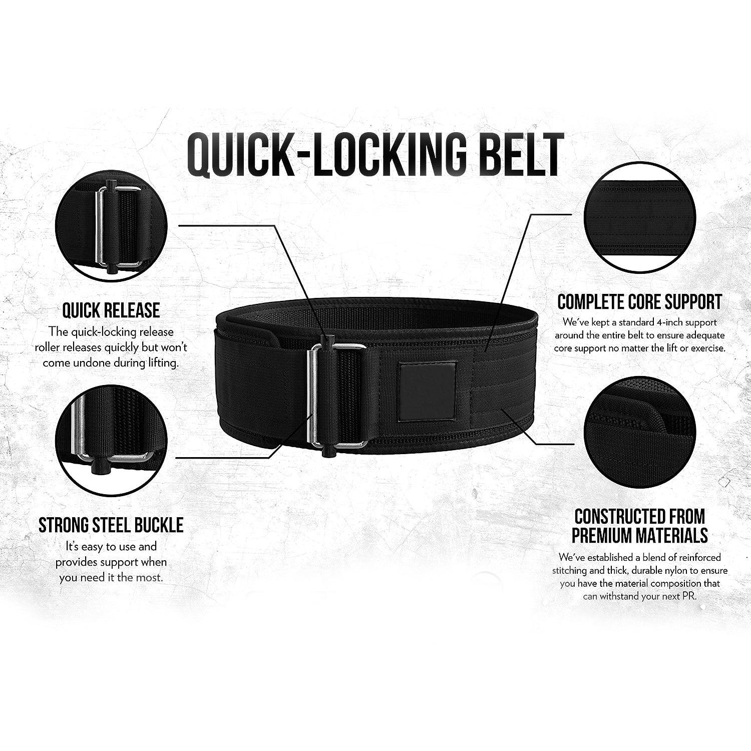 Powerlifting Belt UK - Weight Lifting Belt Gym Back Support Strap Workout Brace Exercise & Fitness - Tophatter Daily Deals