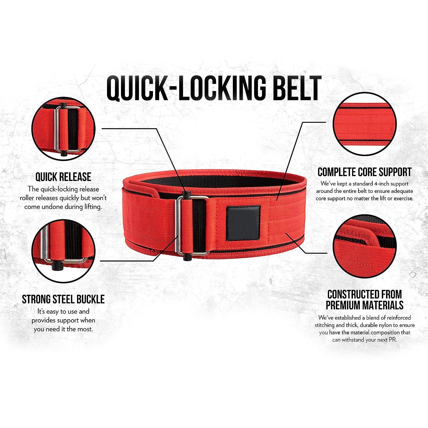 Powerlifting Belt UK - Weight Lifting Belt Gym Back Support Strap Workout Brace Exercise & Fitness - Tophatter Daily Deals