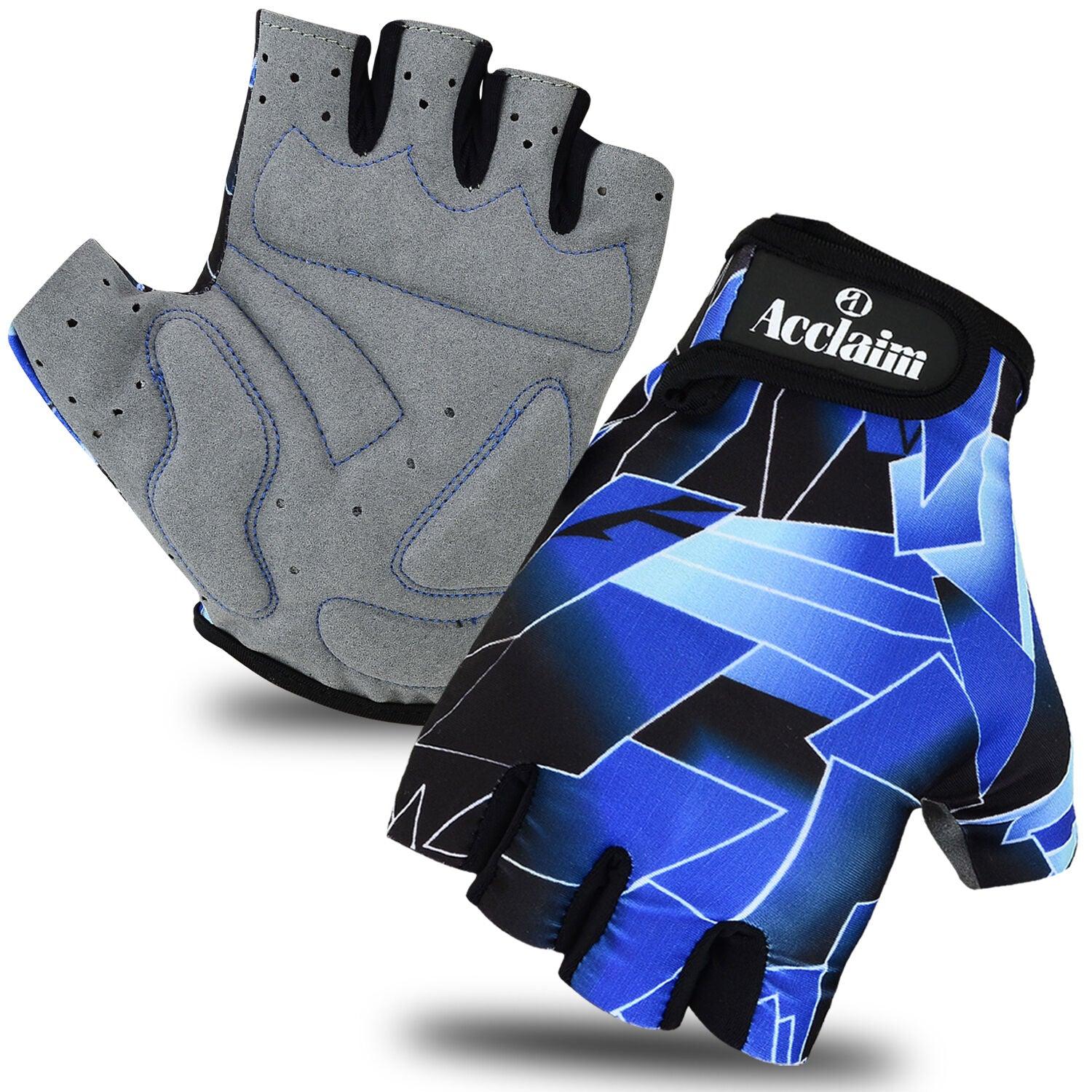 Gloves for Lifting Weights - Gel Padded Gloves Cycling Gym Gloves Weight Lifting Gloves Wheelchair Gloves Blue Exercise & Fitness - Tophatter Daily Deals