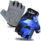 Gloves for Lifting Weights - Gel Padded Gloves Cycling Gym Gloves Weight Lifting Gloves Wheelchair Gloves Blue Exercise & Fitness - Tophatter Daily Deals