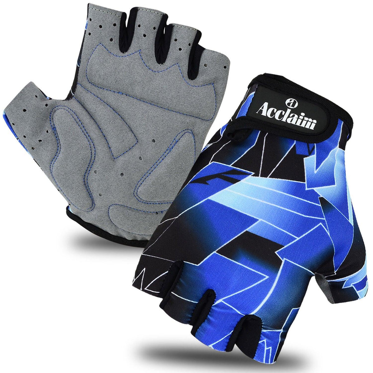 Gloves for Lifting Weights - Gel Padded Gloves Cycling Gym Gloves Weight Lifting Gloves Wheelchair Gloves Blue Exercise & Fitness - Tophatter Daily Deals