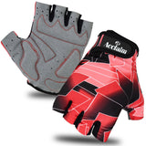 Gloves for Lifting Weights - Gel Padded Gloves Cycling Gym Gloves Weight Lifting Gloves Wheelchair Gloves Red Exercise & Fitness - Tophatter Daily Deals