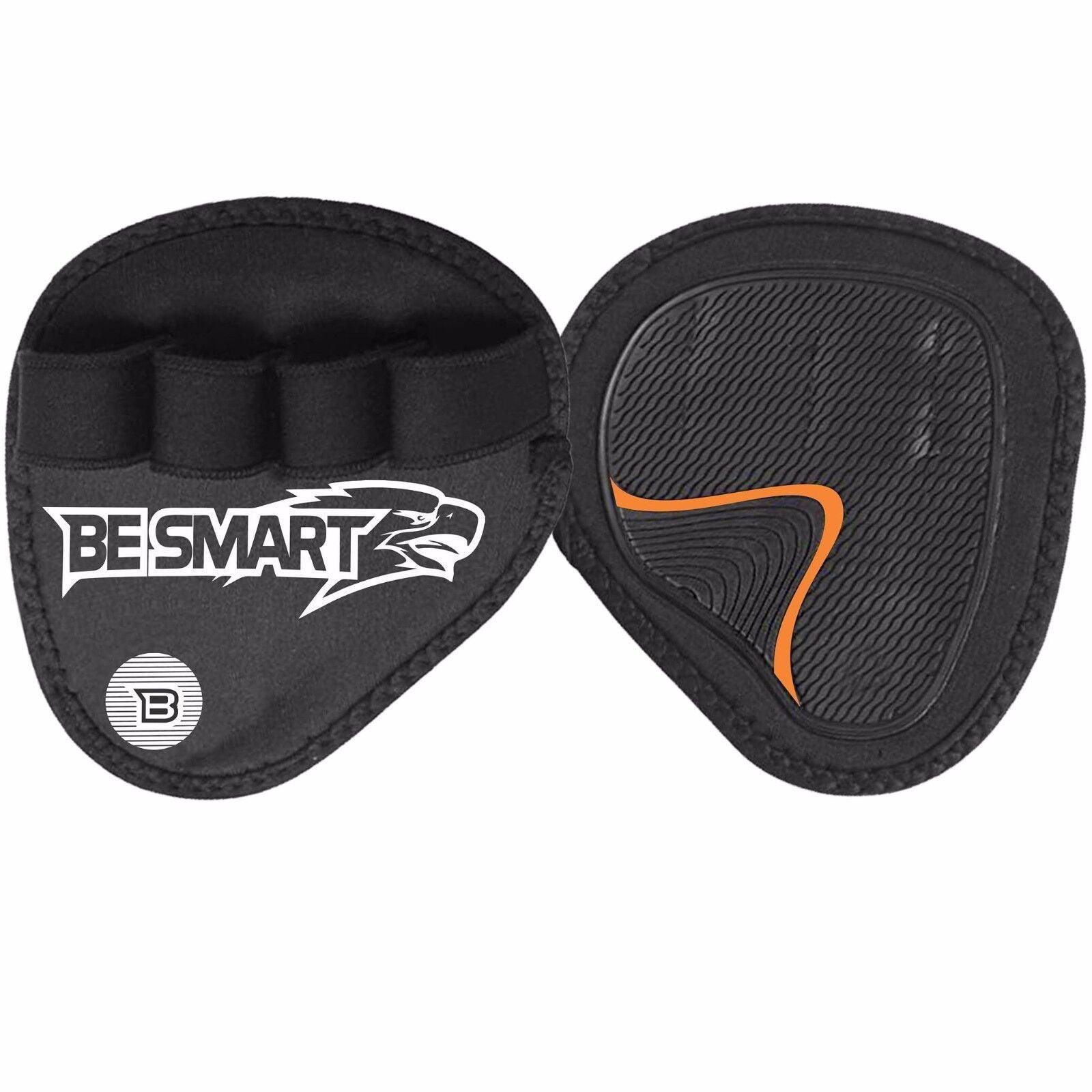 Weightlifting Hand Grips - Gym Grips Pads Hand Training Bar Straps Wrap Gloves Orange Exercise & Fitness - Tophatter Daily Deals