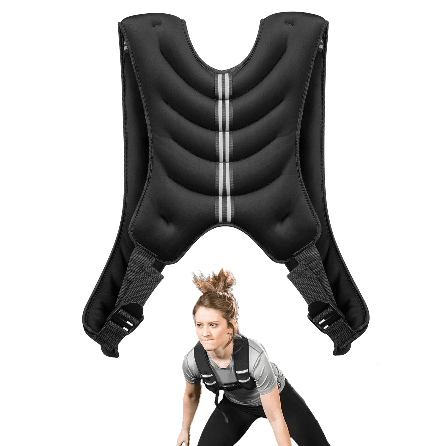 Weight Vests for Crossfit - 5kg Weighted Vest Home Gym Running Fitness Weight loss Strength Jacket 15 Kg Exercise & Fitness - Tophatter Daily Deals
