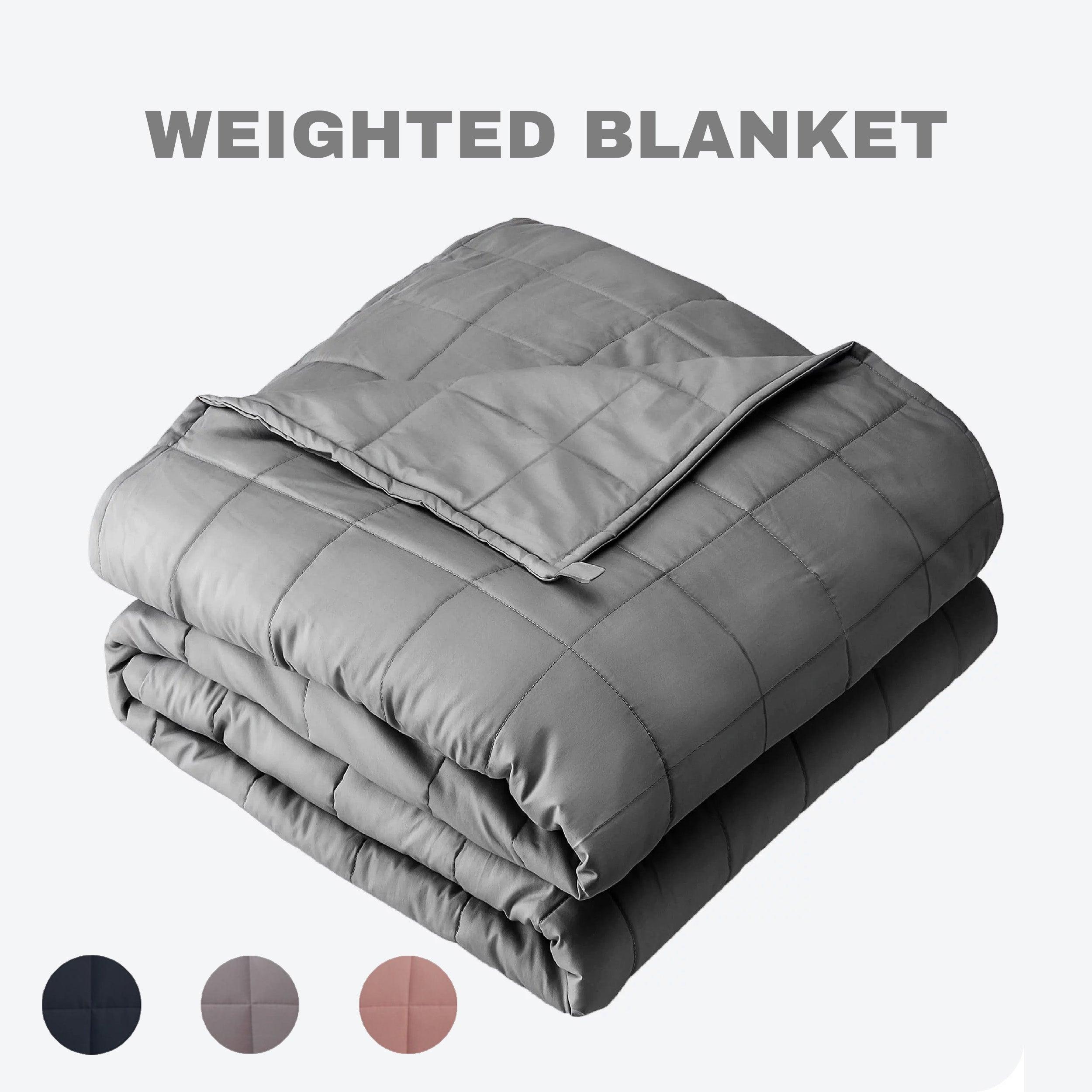 Heavy Weighted Blanket UK - Brentfords Weighted Blanket Sensory Sleep Therapy Anxiety Kids/Adults Blush Blankets - Tophatter Daily Deals