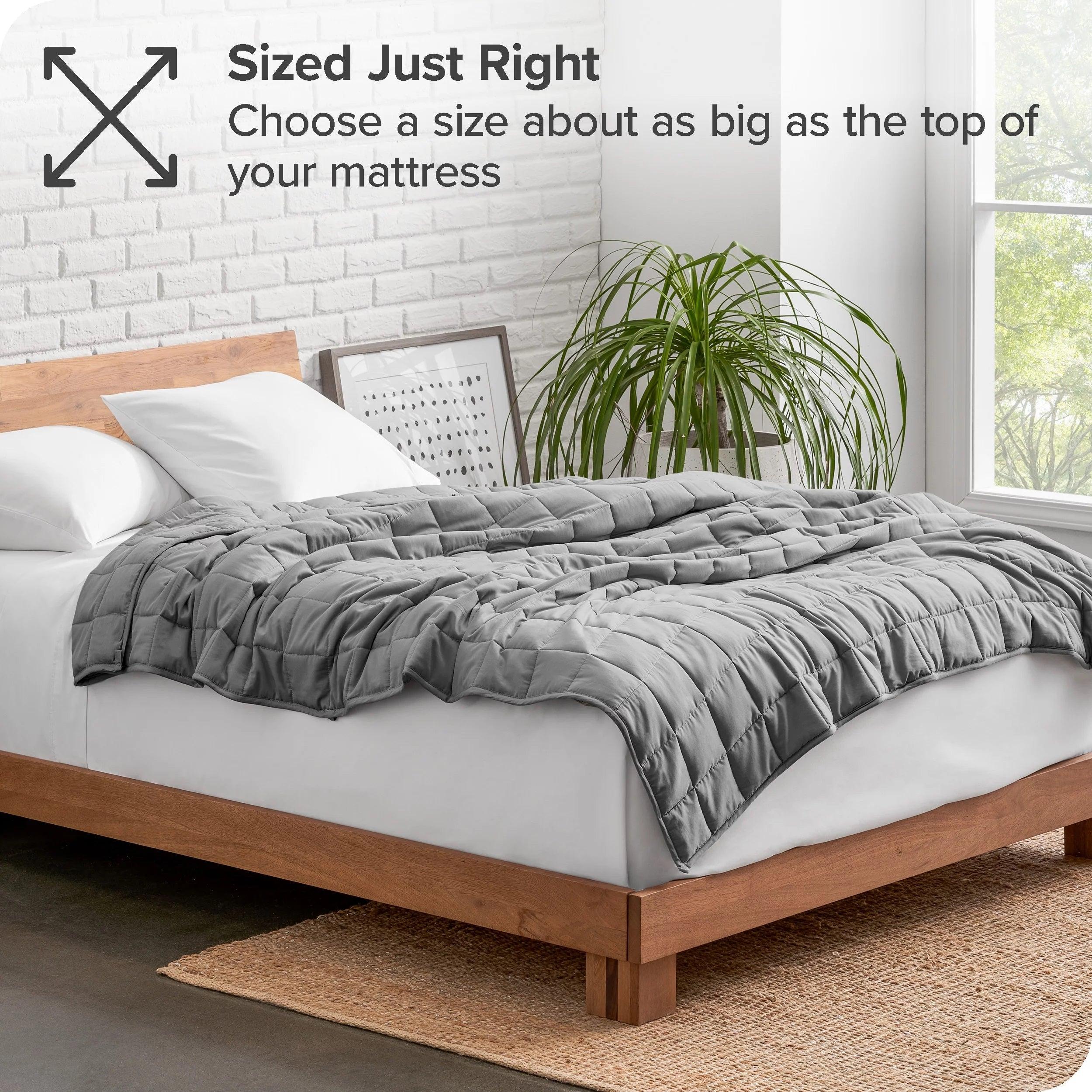 Heavy Weighted Blanket UK - Brentfords Weighted Blanket Sensory Sleep Therapy Anxiety Kids/Adults Blush Blankets - Tophatter Daily Deals