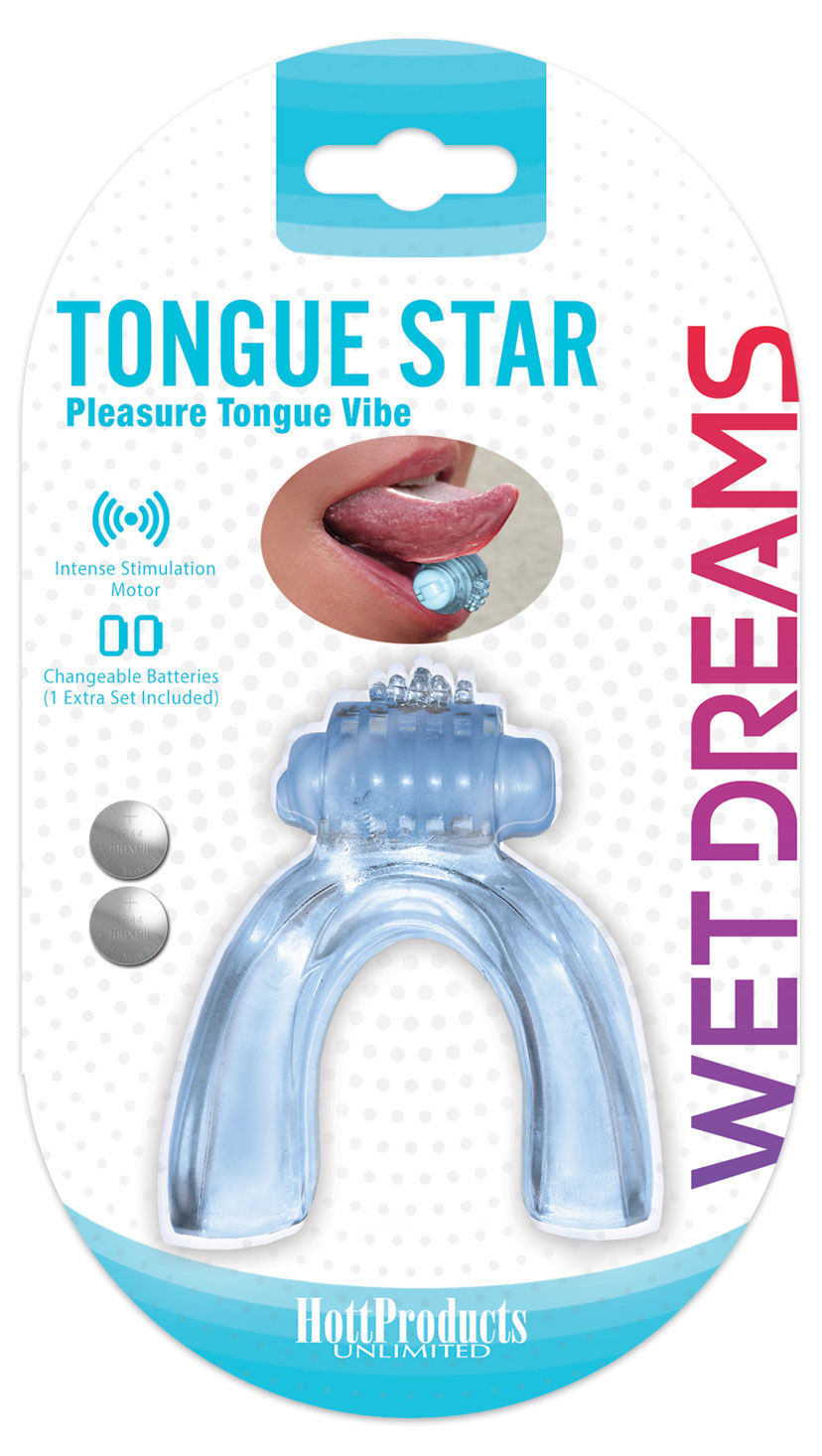 Wet Dreams Tongue Star Blue Vibrator for Oral Pleasure Fun > Vibrators > Unconventional - Tophatter Daily Deals