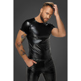 Wetlook T-Shirt with Snake Print Sleeves for Men > Clothes > Mens Latex - Tophatter Daily Deals