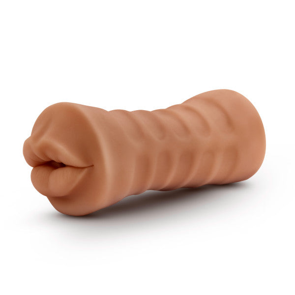 M for Men Isabella Mocha Realistic Vibrating Male Stroker Sleeve > Sex Toys For Men > Masturbators > Vibrating - Tophatter Daily Deals