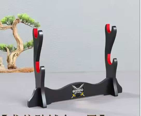 The Sword Stall – Double Display Stand (Velvet Lined) Sword Display Stand - Tophatter Daily Deals