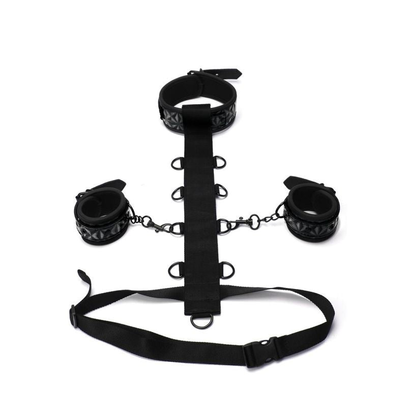 Whip Smart Diamond Body Restraint Three Piece Set Black > Bondage Gear > Restraints - Tophatter Daily Deals