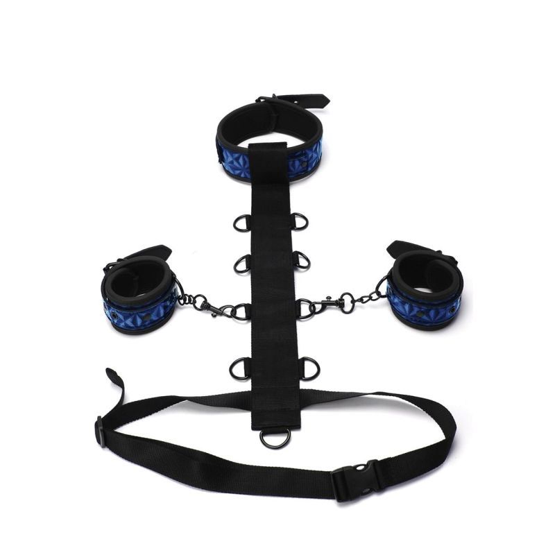 Whip Smart Diamond Body Restraint Three Piece Set Blue > Bondage Gear > Restraints - Tophatter Daily Deals
