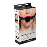 Whip Smart Diamond Deluxe Ball Gag in Black > Bondage Gear > Gags and Bits - Tophatter Daily Deals