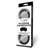 WhipSmart Silicone Handcuffs - Black with Free Blindfold - 19 cm > Bondage Gear > Handcuffs - Tophatter Daily Deals
