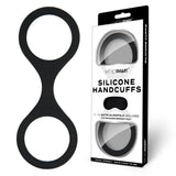 WhipSmart Silicone Handcuffs - Black with Free Blindfold - 19 cm > Bondage Gear > Handcuffs - Tophatter Daily Deals