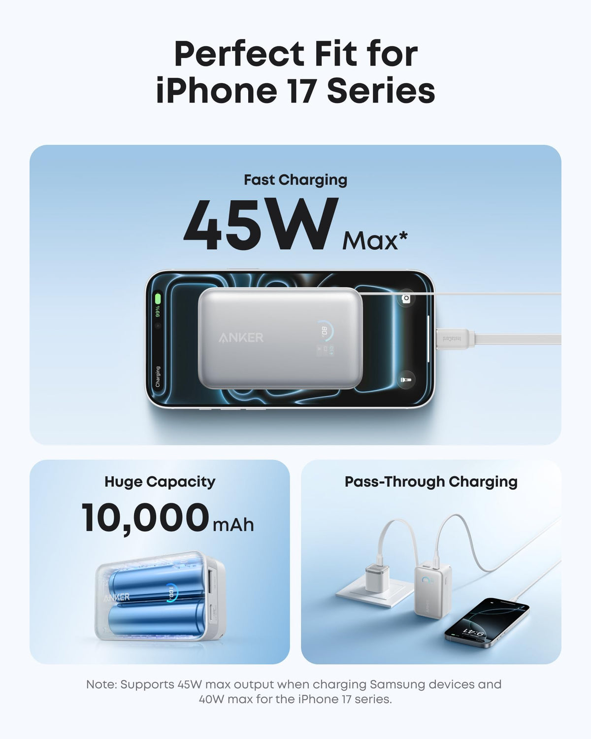 Anker Nano Power Bank (10K, 45W, Built-In Retractable USB-C Cable) Batteries & Power Accessories - Tophatter Daily Deals