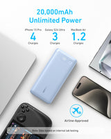 Anker Power Bank (20K, 87W, Built-In USB-C Cable) Batteries & Power Accessories - Tophatter Daily Deals