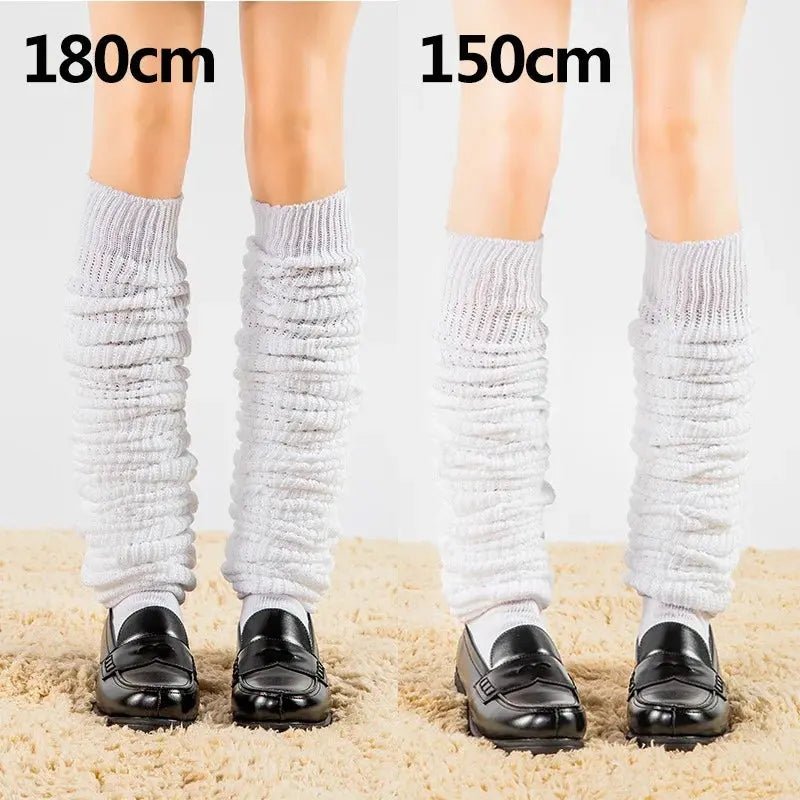 White Black Loose Socks Slouch Boots Stockings JK Uniform Accessories Leg Warmers Cosplay Socks for Women Girls - Tophatter Daily Deals