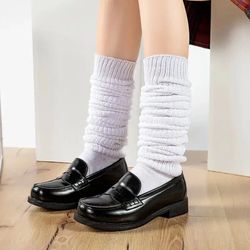 White Black Loose Socks Slouch Boots Stockings JK Uniform Accessories Leg Warmers Cosplay Socks for Women Girls - Tophatter Daily Deals
