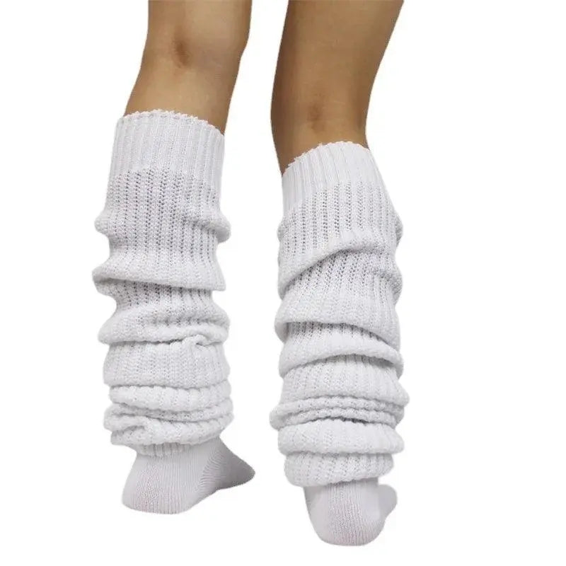White Black Loose Socks Slouch Boots Stockings JK Uniform Accessories Leg Warmers Cosplay Socks for Women Girls White - Tophatter Daily Deals
