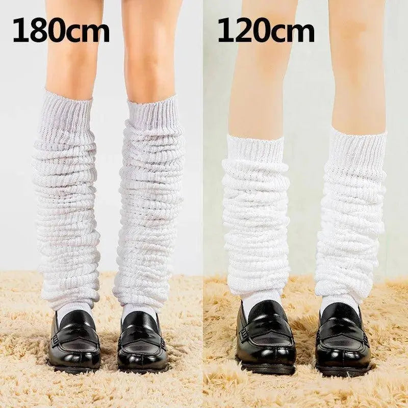 White Black Loose Socks Slouch Boots Stockings JK Uniform Accessories Leg Warmers Cosplay Socks for Women Girls - Tophatter Daily Deals
