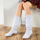 White Black Loose Socks Slouch Boots Stockings JK Uniform Accessories Leg Warmers Cosplay Socks for Women Girls - Tophatter Daily Deals