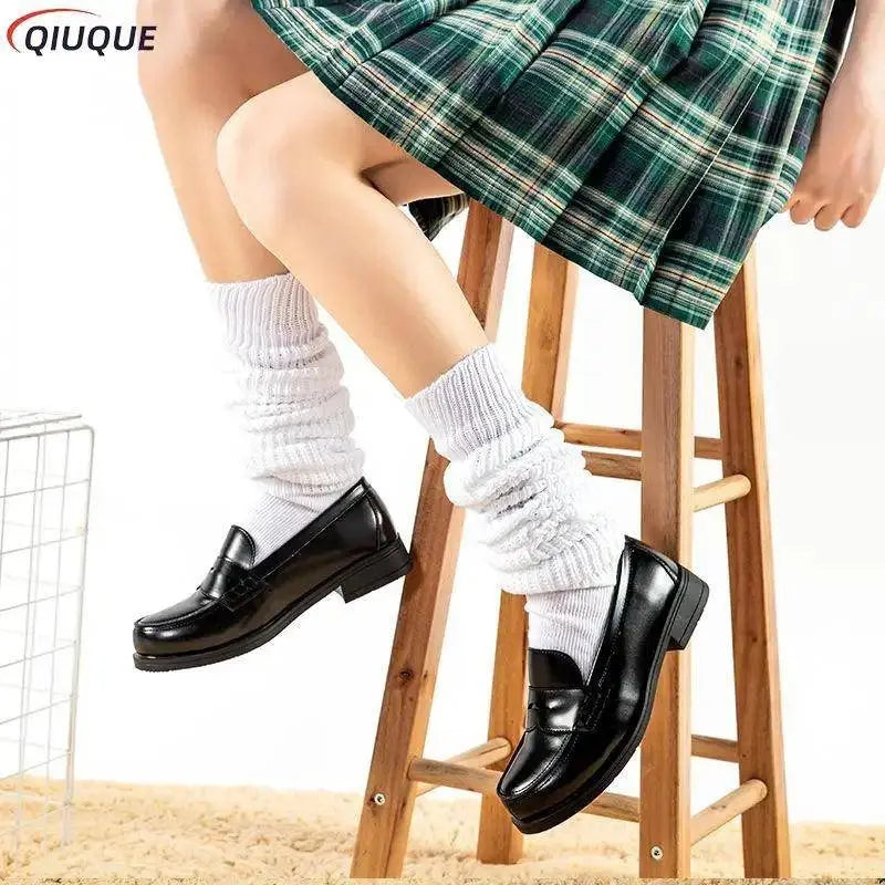White Black Loose Socks Slouch Boots Stockings JK Uniform Accessories Leg Warmers Cosplay Socks for Women Girls - Tophatter Daily Deals
