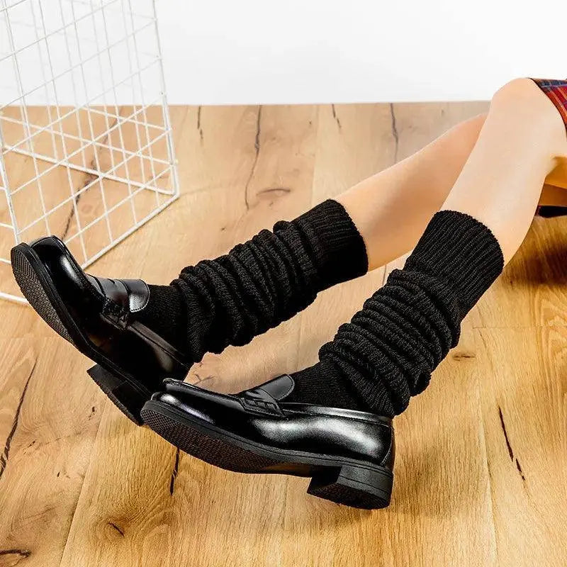White Black Loose Socks Slouch Boots Stockings JK Uniform Accessories Leg Warmers Cosplay Socks for Women Girls - Tophatter Daily Deals
