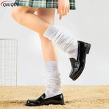 White Black Loose Socks Slouch Boots Stockings JK Uniform Accessories Leg Warmers Cosplay Socks for Women Girls - Tophatter Daily Deals