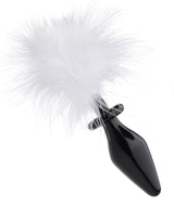 White Fluffer Bunny Tail Glass Anal Plug for Playful Sensation > Anal Range > Tail Butt Plugs - Tophatter Daily Deals