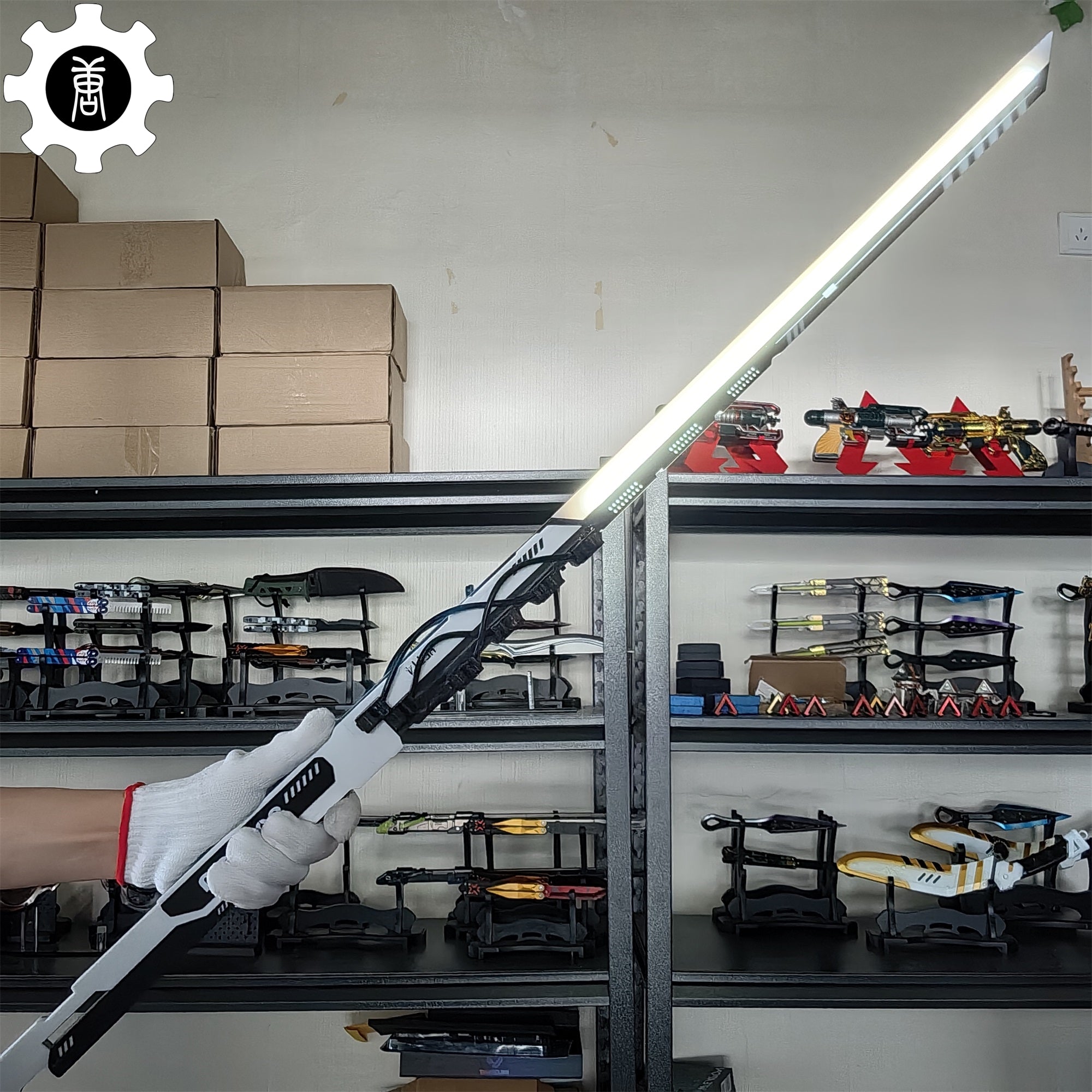 White Izanami Katana High-End Game Cosplay Prop - Tophatter Daily Deals