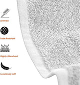 6-Piece Hotel & Spa 100% Cotton Bath Towel Set Bath - Tophatter Daily Deals