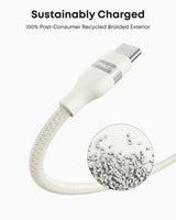 Anker USB-A to USB-C Cable (3 ft / 6 ft, Upcycled-Braided) Batteries & Power Accessories - Tophatter Daily Deals