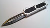 Titan OTF Dual Action White Automatic Knife Plain Edge Dagger Knife-OTF - Tophatter Daily Deals