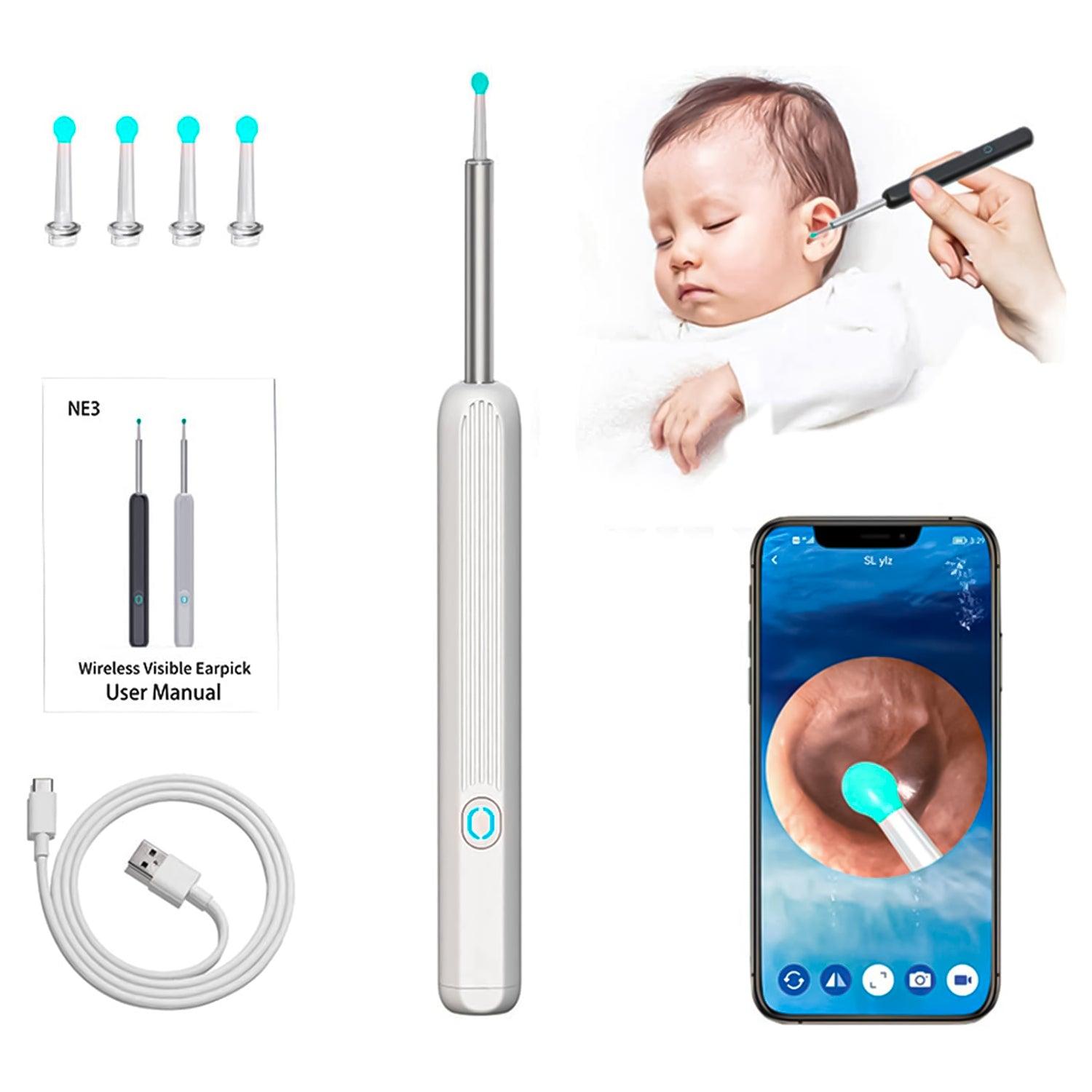 Ear Cleaning Machines - Wi -Fi visible wax elimination spoon White Baby Health & Grooming Kits - Tophatter Daily Deals
