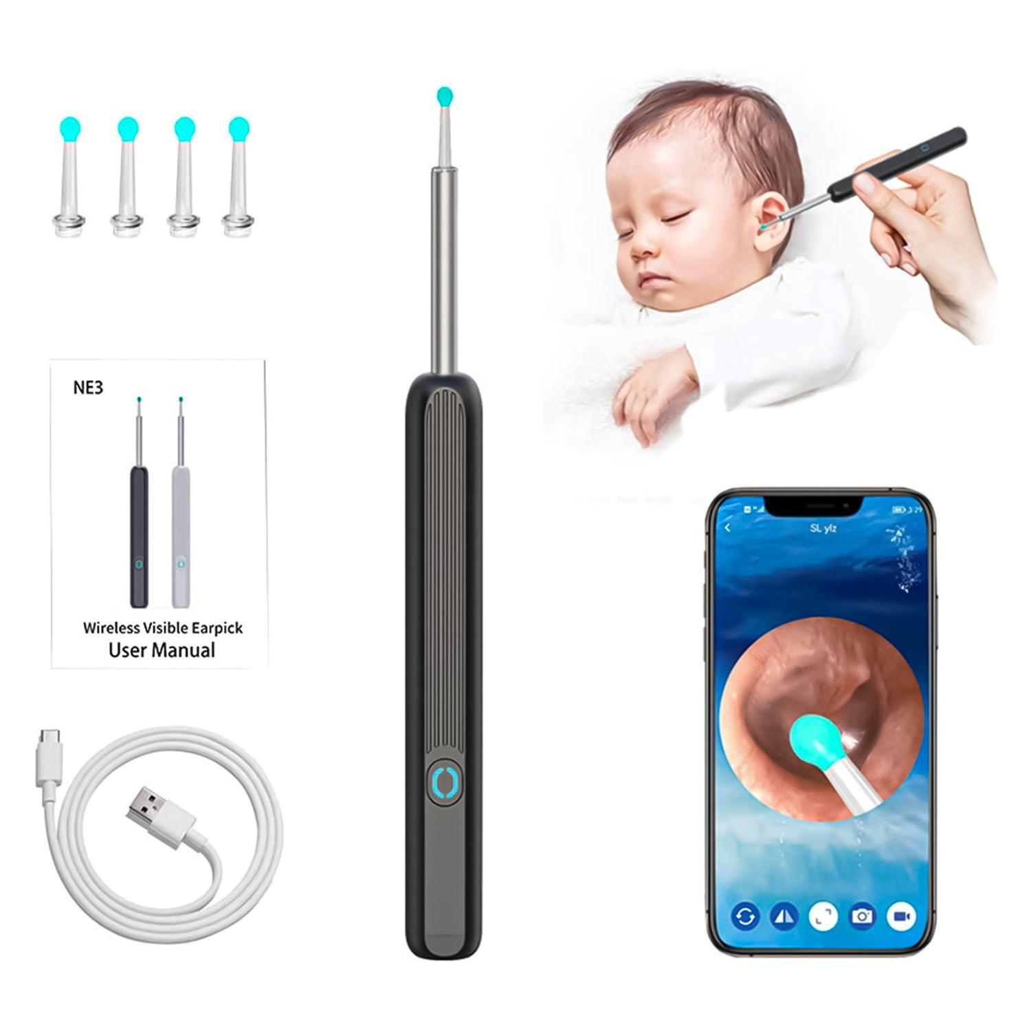 Ear Cleaning Machines - Wi -Fi visible wax elimination spoon Black Baby Health & Grooming Kits - Tophatter Daily Deals