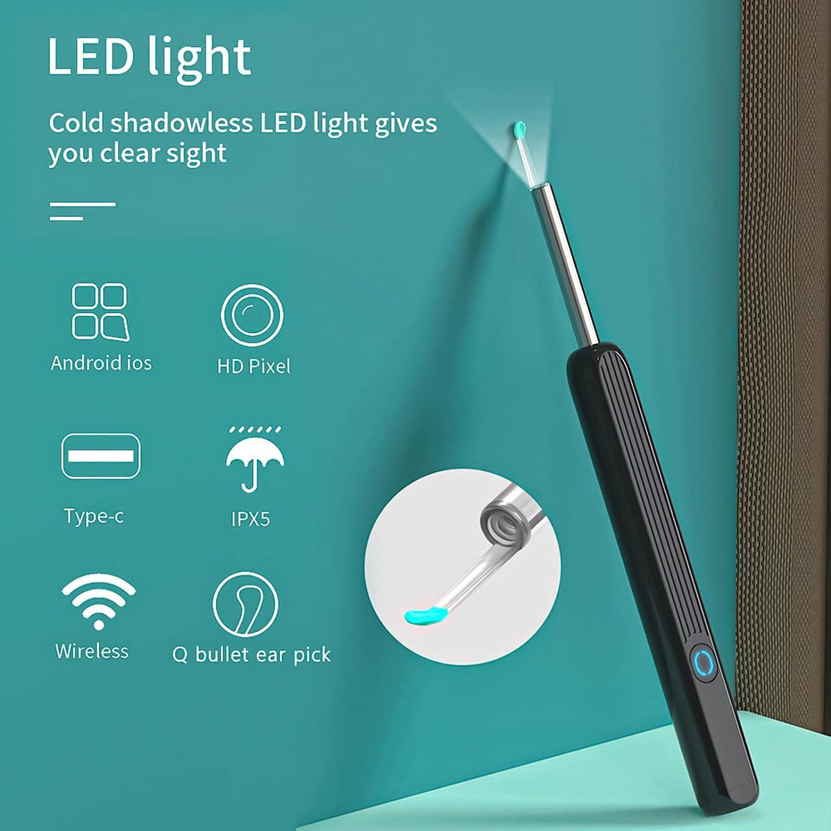 Ear Cleaning Machines - Wi -Fi visible wax elimination spoon Baby Health & Grooming Kits - Tophatter Daily Deals