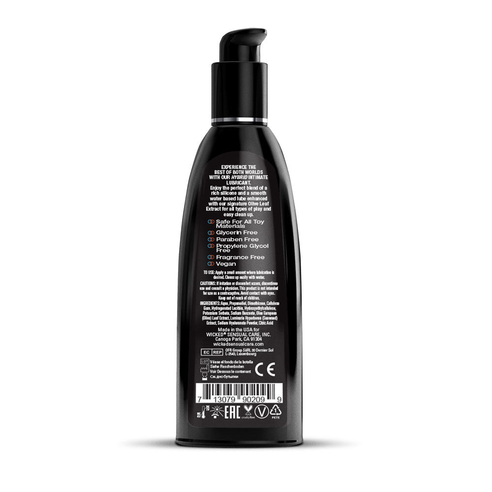 Wicked Hybrid Water and Silicone Blended Lubricant 240ml Bottle > Lube > Hybrid - Tophatter Daily Deals