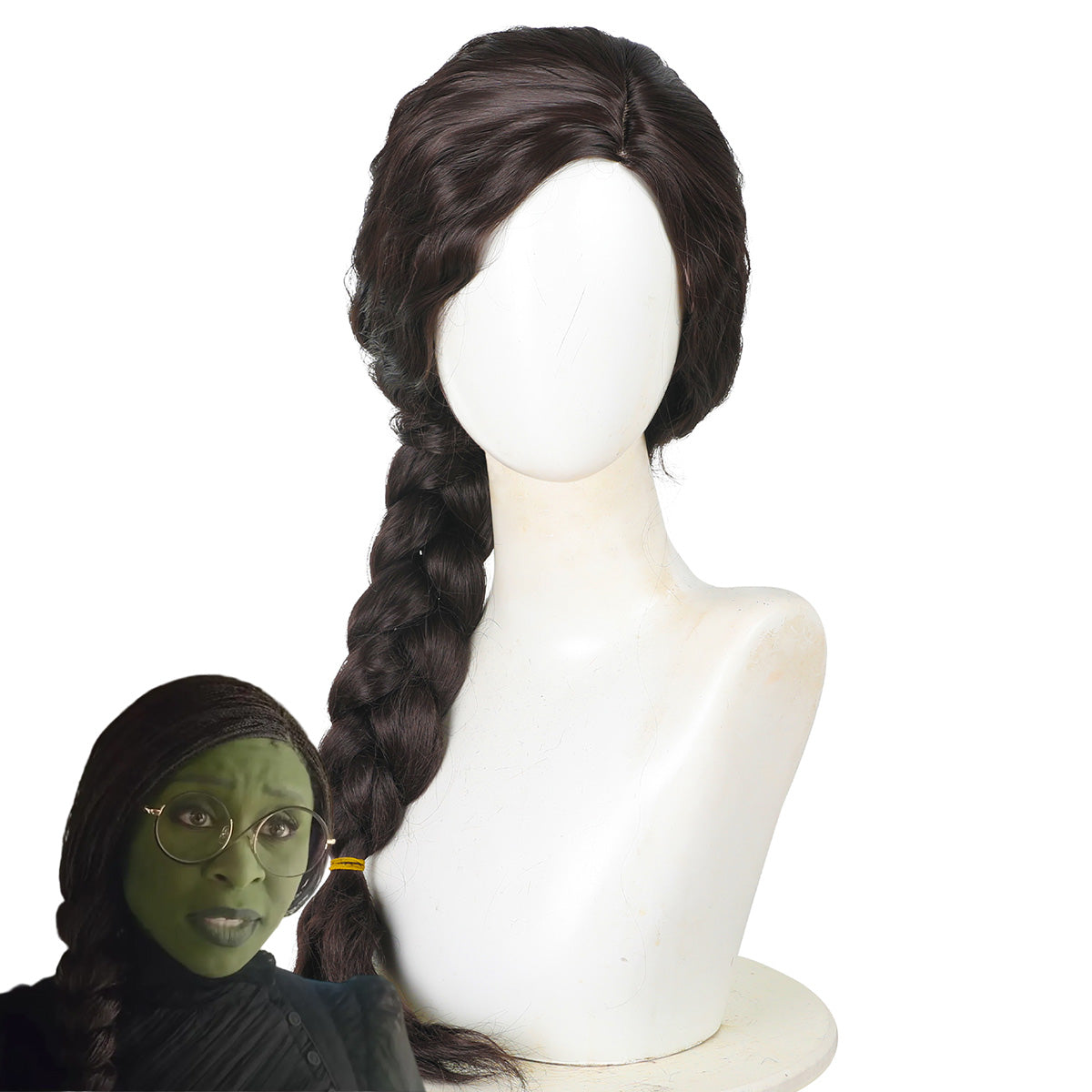 Wicked (2024) Elphaba Black Cosplay Wig Wig - Tophatter Daily Deals